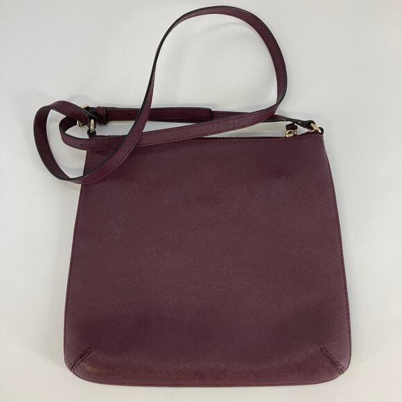 Kate Spade small, wine and gold leather crossbody bag - Picture 5 of 10